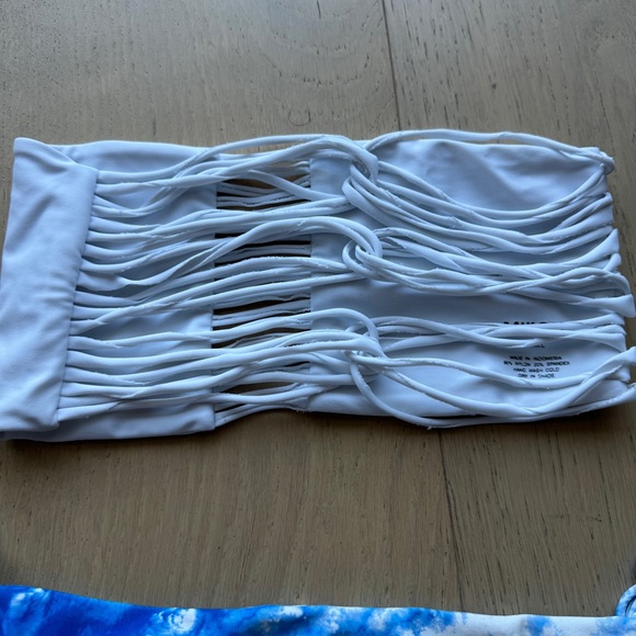 Mikoh Bikini Set Strapless Top Tor Dye Bottoms - Picture 9 of 9